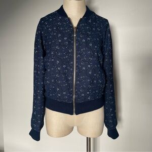 Kate Spade reversible navy floral jacket size XS